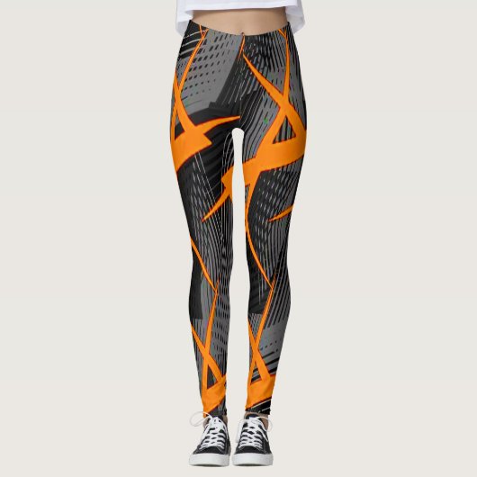 Legings Abstract Modern Geometric Design Leggings (Voorkant)