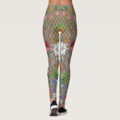 Legings Floral Tropical Fashion design Leggings (Achterkant)