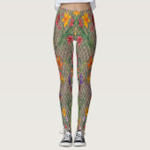 Legings Floral Tropical Fashion design Leggings (Voorkant)