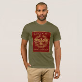 Legio V Macedonica Romeins embleem T-shirt (Voorkant volledig)