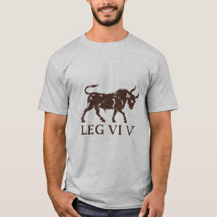 Legio VI Victrix Stier in Aardpigment T-shirt