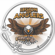 Legioen van Anglers Gouden Vinyl Decal