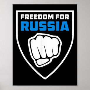 Legioen Vrijheid voor Rusland Anti-oorlogsvlag Rus Poster