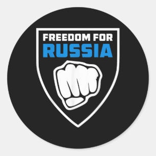Legioen Vrijheid voor Rusland Anti-oorlogsvlag Rus Ronde Sticker