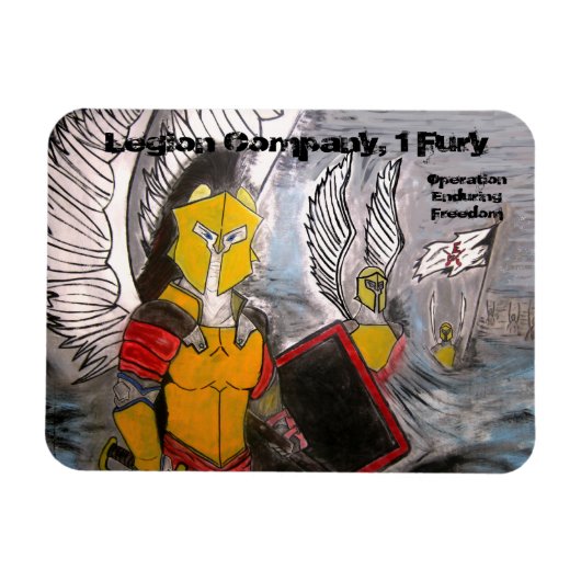 Legion Company Kleur Rechthoek Magnet Magneet (Horizontaal)
