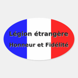 Legion etrangere - Honneur et Fidelite Ovale Sticker