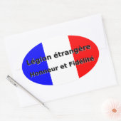 Legion etrangere - Honneur et Fidelite Ovale Sticker (Envelop)