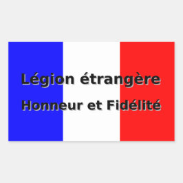 Legion etrangere - Honneur et Fidelite Rechthoekige Sticker