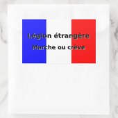 Legion etrangere - Marche ou creve Rechthoekige Sticker (Tas)