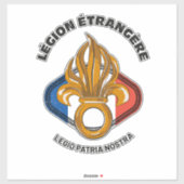 Legion Etrangere Military Foreign Legion Sticker (Vel)