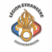 Legion Etrangere Military Foreign Legion Sticker (Voorkant)