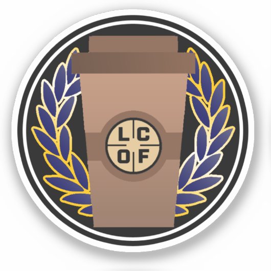 Legion of Coffee Vinyl Sticker (Voorkant)