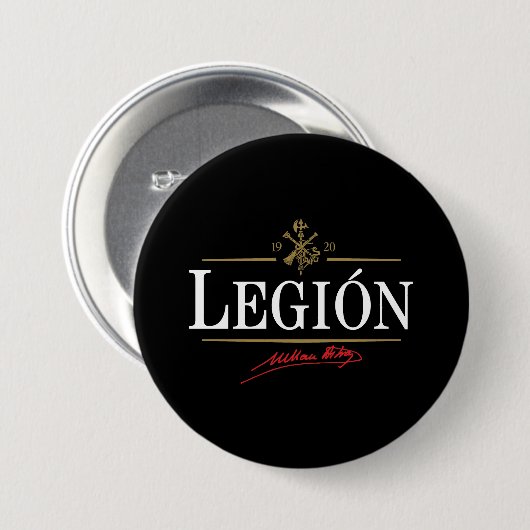 Legión Ronde Button 7,6 Cm (Voorkant /achterkant)