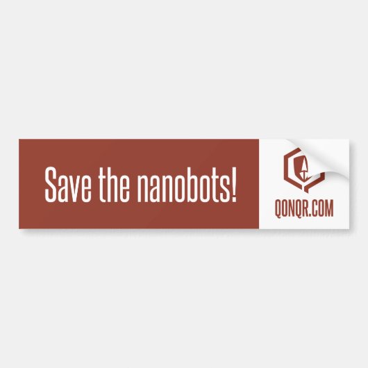 Legion Save Nanobots Bumpersticker (Voorkant)