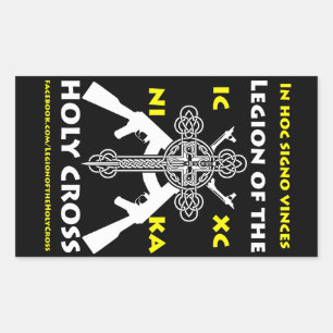 Legion van het Heilige Kruis Rechthoekige Sticker