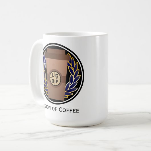 Legion van koffie-Mok Koffiemok (Voorkant links)