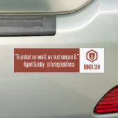 Legion verovert hem bumpersticker (Op auto)