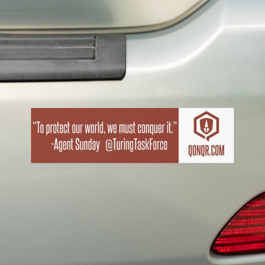 Legion verovert hem bumpersticker (Op auto)