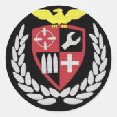 Legionair airsoft team ronde sticker (Voorkant)