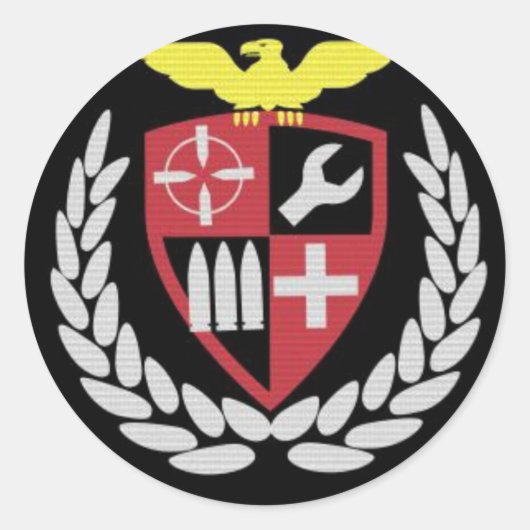 Legionair airsoft team ronde sticker (Voorkant)