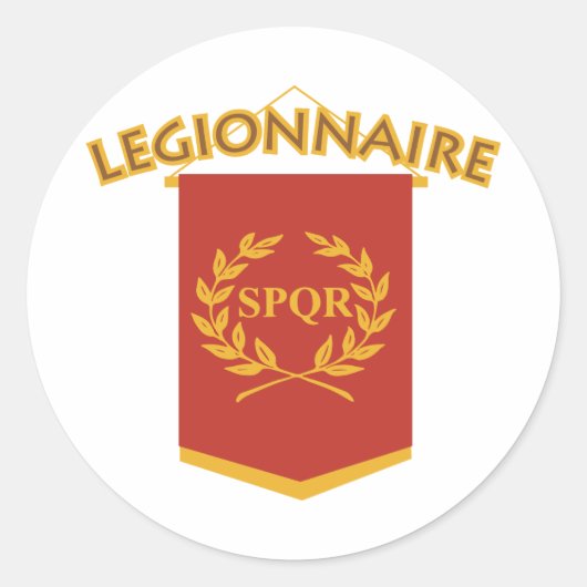 legionair ronde sticker (Voorkant)