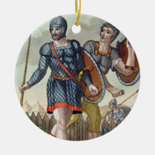 Legionaries uit 'L'Antica Roma', 1825 (kleur li Keramisch Ornament
