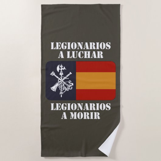 Legionarios a luchar 2 strandlaken (Voorkant)