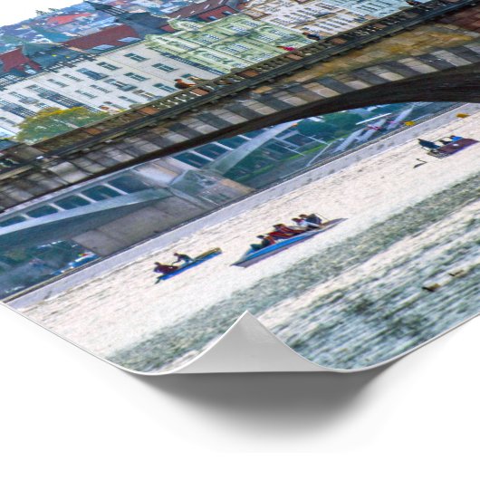 Legions Bridge, Praag, Tsjechië Poster (Hoek)