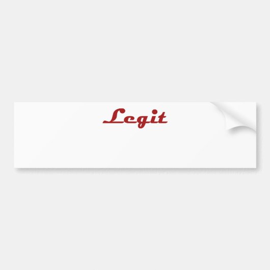 Legit Bumpersticker (Voorkant)