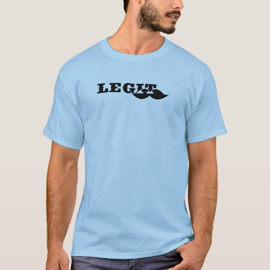 Legit 'Stache T-shirt (Voorkant)