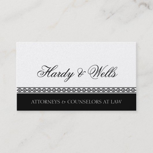 Legitieme B/W-Platinum Premium-papier Visitekaartje (Voorkant)