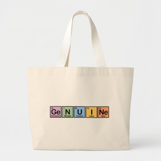 Legitieme elementen grote tote bag (Voorkant)