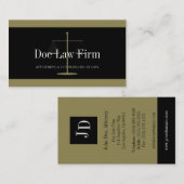 Legitieme Gold/zwarte banner Visitekaartje (Voorkant / Achterkant)