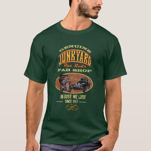 Legitieme Junkyard Rat Rods any Name - T-shirt (Voorkant)