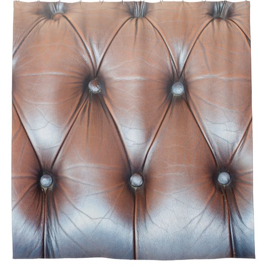 Legitieme lederbekledingsachtergrond, luxe dec. douchegordijn (Voorkant)