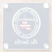 Legitieme Recipe American Glazen Onderzetter (Achterkant)