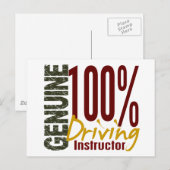 Legitieme rijinstructeur briefkaart (Voorkant / Achterkant)