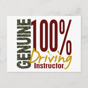Legitieme rijinstructeur briefkaart