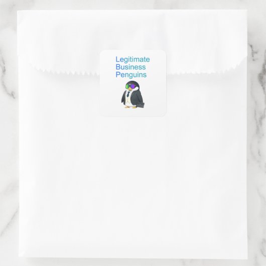 Legitimate Business Penguins sticker (Tas)