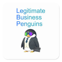 Legitimate Business Pinguïns sticker
