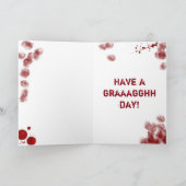 Legless verjaardag zombie kaart (Binnen)