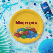 Lego upsherin-bord papieren bordje (Feest)