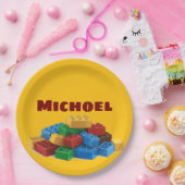 Lego upsherin-bord papieren bordje (Feest)