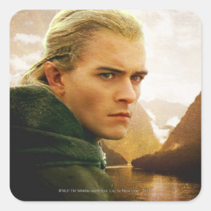 LEGOLAS GREENLEAF™ 3/4 profiel Vierkante Sticker