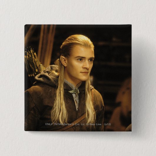 LEGOLAS GREENLEAF™ Candid Vierkante Button 5,1 Cm (Voorkant)