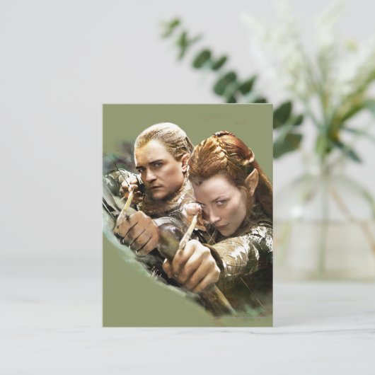 LEGOLAS GREENLEAF™ en TAURIEL™ Graphic Briefkaart (Staand voorkant)