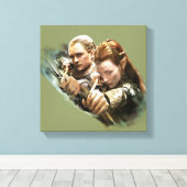 LEGOLAS GREENLEAF™ en TAURIEL™ Graphic Canvas Afdruk (Insitu (Houten vloer))