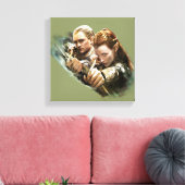 LEGOLAS GREENLEAF™ en TAURIEL™ Graphic Canvas Afdruk (Insitu (Woonkamer))