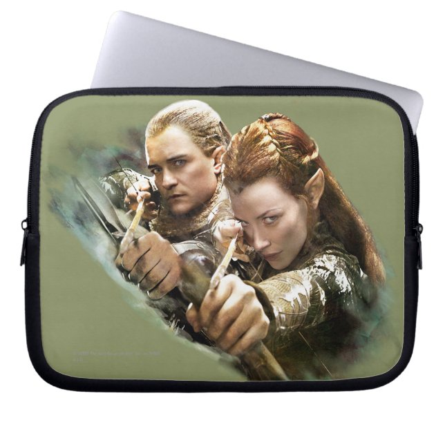 LEGOLAS GREENLEAF™ en TAURIEL™ Graphic Laptop Sleeve (Voorkant)