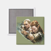 LEGOLAS GREENLEAF™ en TAURIEL™ Graphic Magneet (Voorkant / Achterkant)